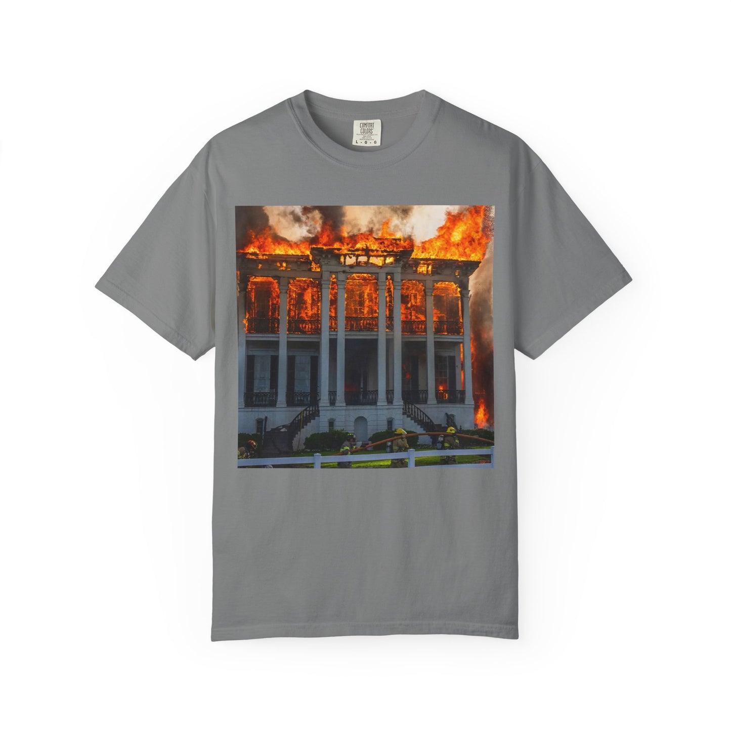 Nottoway Plantation - Juneteenth Gift - Unisex Garment-Dyed T-shirt