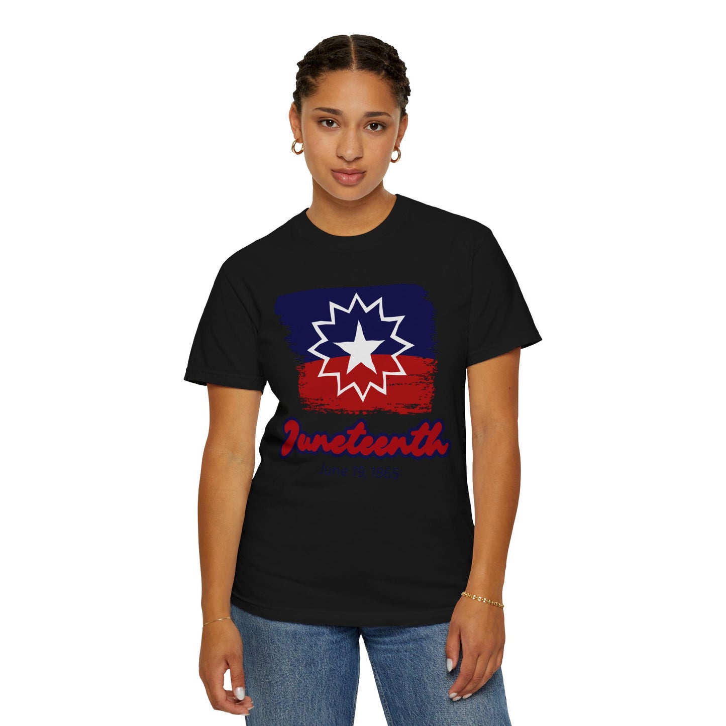 Happy Juneteenth Gift - Freedom Day Unisex Garment-Dyed T-shirt