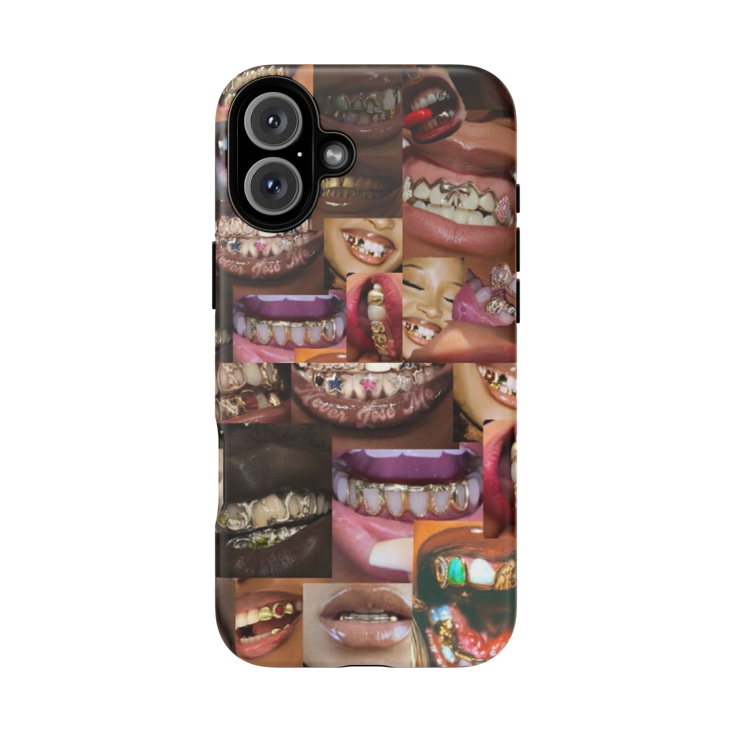 Gold Grillz Bold Phone Case, For The Culture Tough Phone Cover, Statement Accessory, Unique Tech Gift