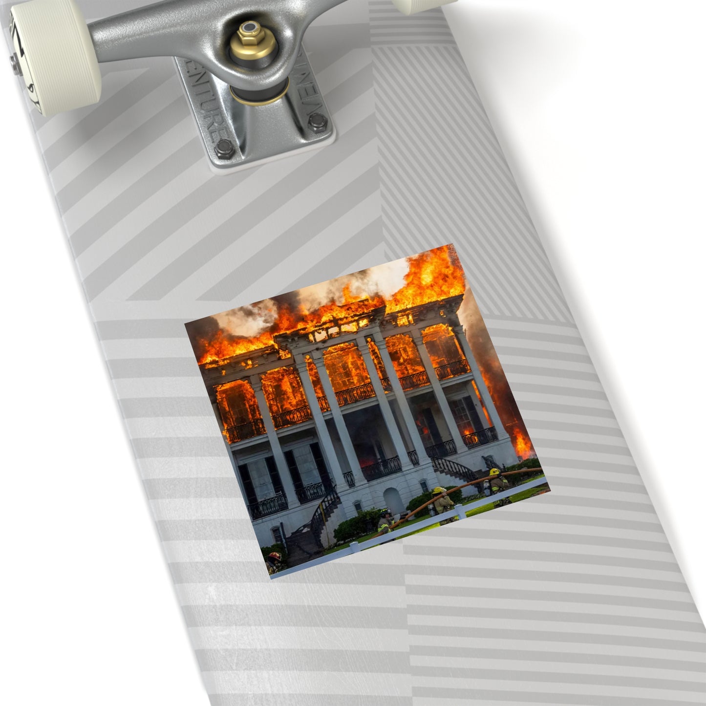 Nottoway Plantation Square Stickers, Design for outdoor or indoor Home Decor, Juneteenth Gifts