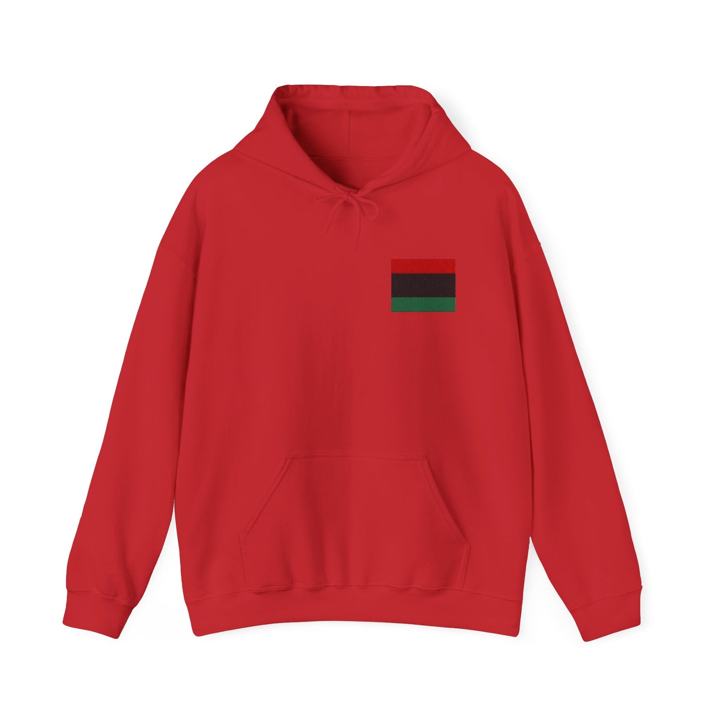 Pan African Embroidered Heritage Hoodie - Cozy Unisex Sweatshirt, Black History Month, Gift for Friends, Streetwear Style
