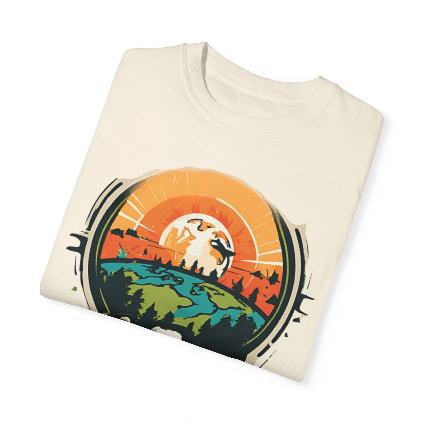Earth is Ghetto - Unisex Garment-Dyed T-shirt