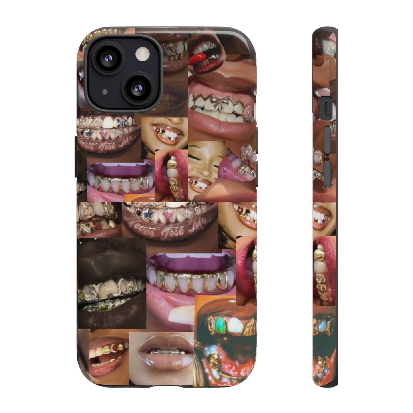 Gold Grillz Bold Phone Case, For The Culture Tough Phone Cover, Statement Accessory, Unique Tech Gift