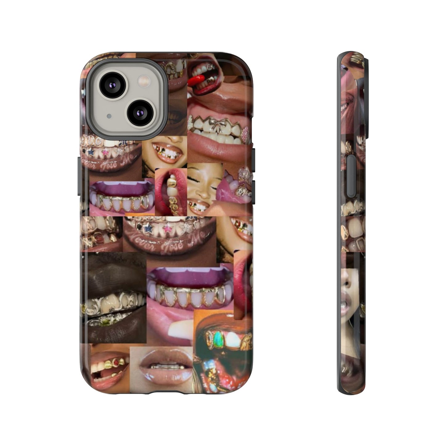 Gold Grillz Bold Phone Case, For The Culture Tough Phone Cover, Statement Accessory, Unique Tech Gift