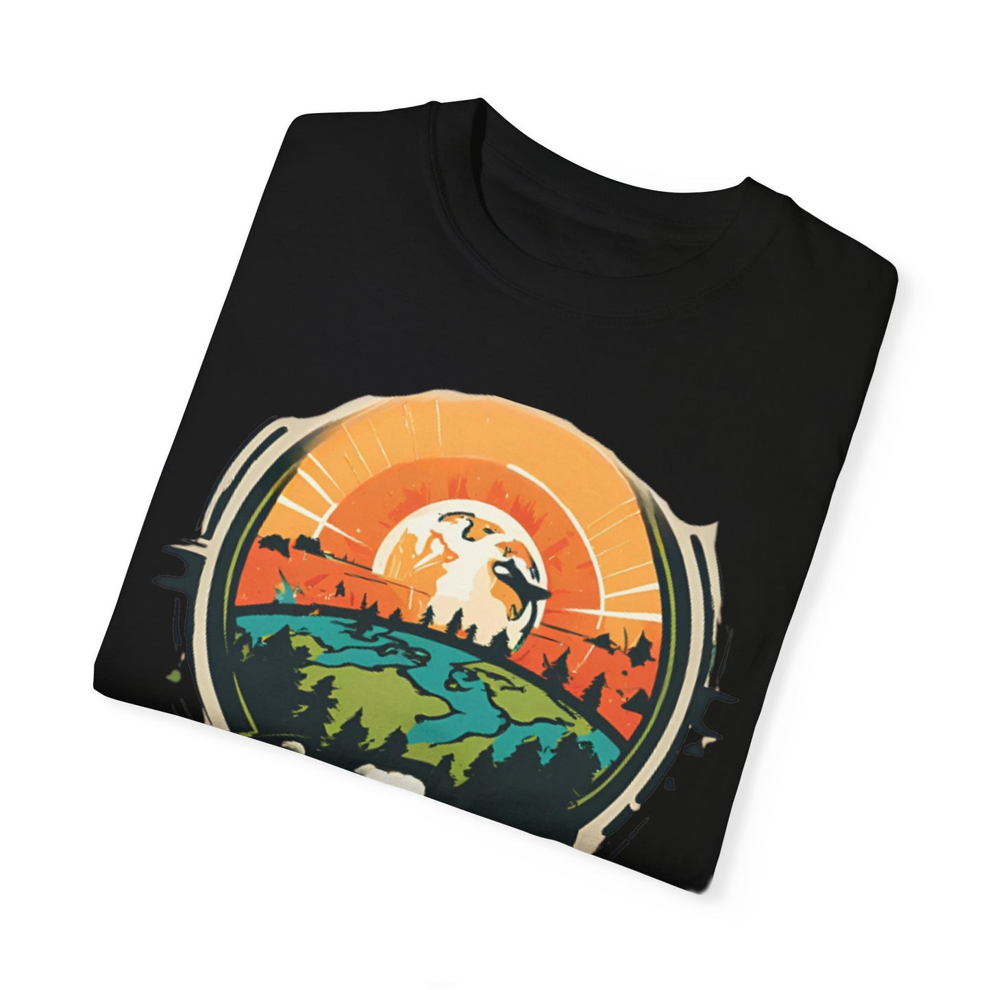 Earth is Ghetto - Unisex Garment-Dyed T-shirt