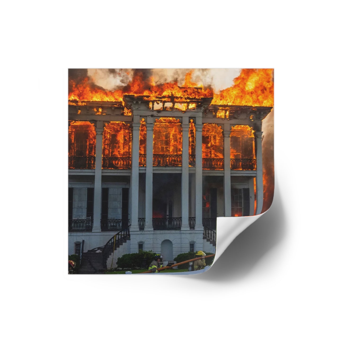 Nottoway Plantation Square Stickers, Design for outdoor or indoor Home Decor, Juneteenth Gifts