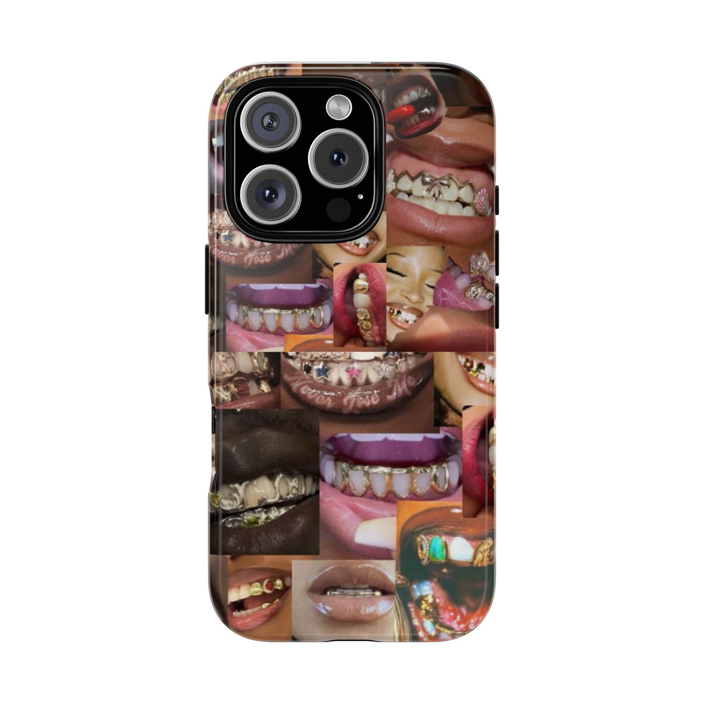Gold Grillz Bold Phone Case, For The Culture Tough Phone Cover, Statement Accessory, Unique Tech Gift
