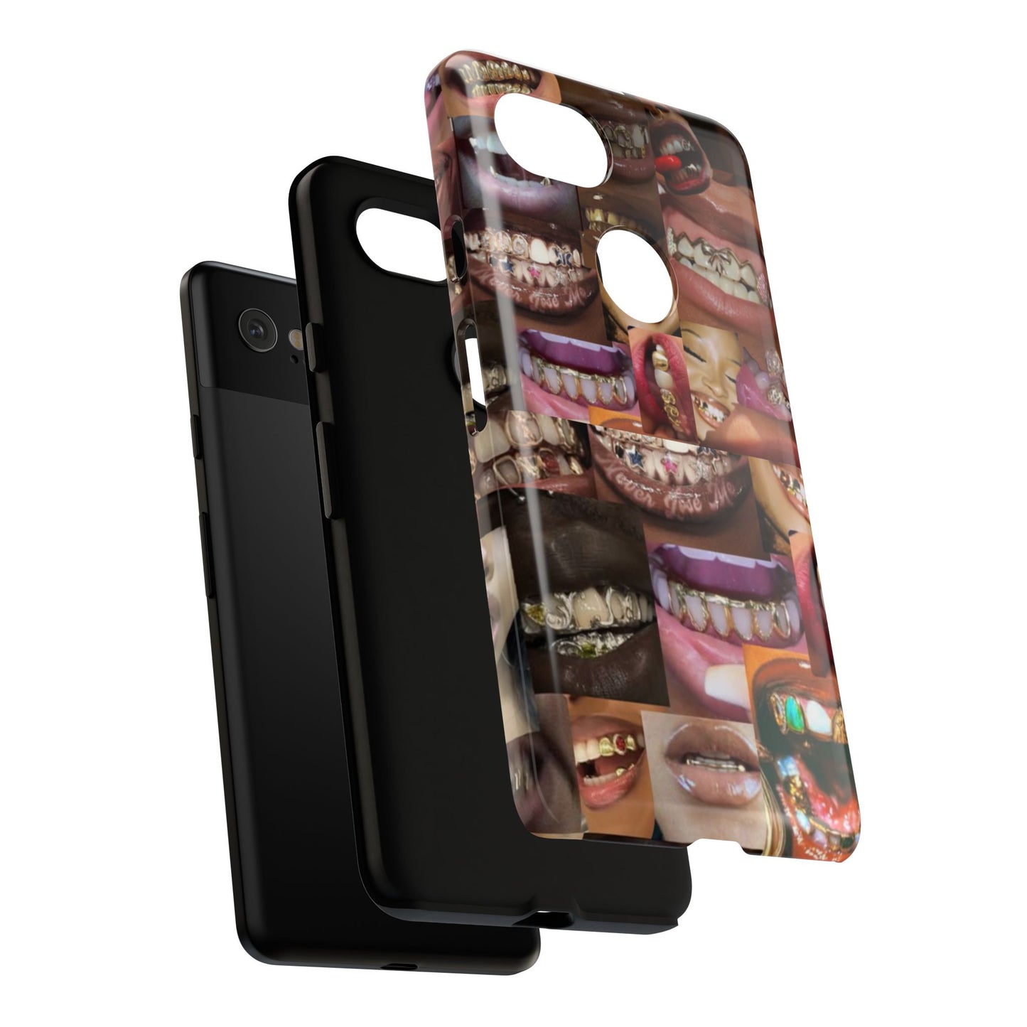 Gold Grillz Bold Phone Case, For The Culture Tough Phone Cover, Statement Accessory, Unique Tech Gift