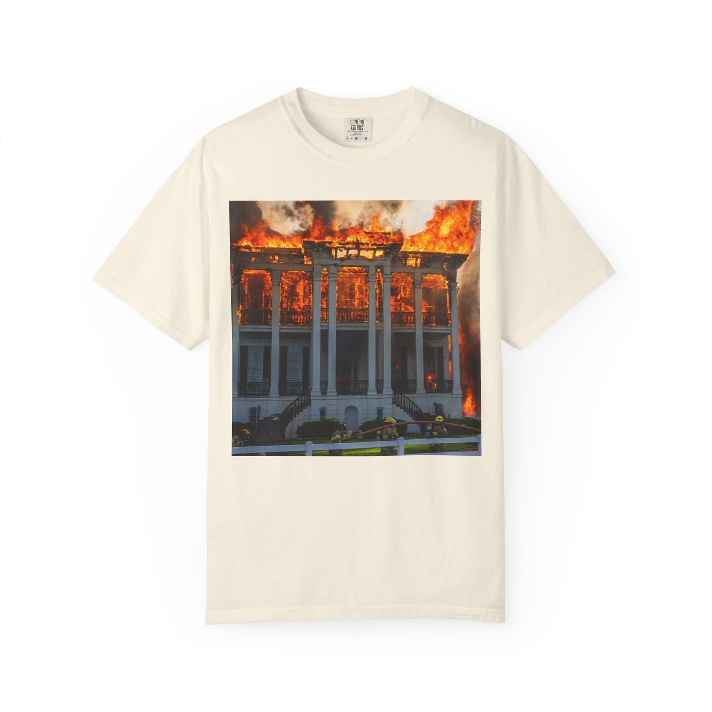 Nottoway Plantation - Juneteenth Gift - Unisex Garment-Dyed T-shirt
