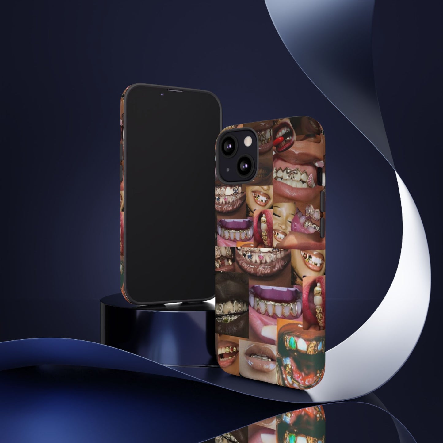 Gold Grillz Bold Phone Case, For The Culture Tough Phone Cover, Statement Accessory, Unique Tech Gift