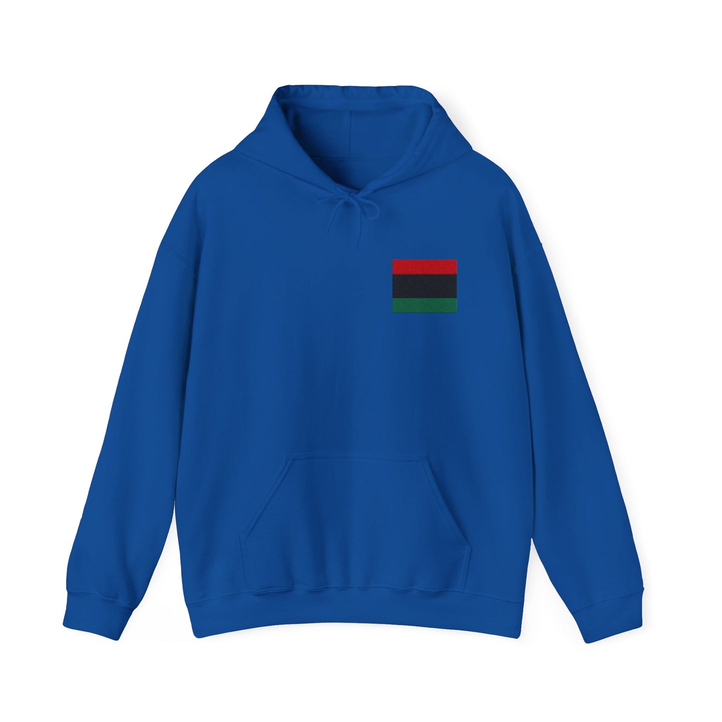 Pan African Embroidered Heritage Hoodie - Cozy Unisex Sweatshirt, Black History Month, Gift for Friends, Streetwear Style