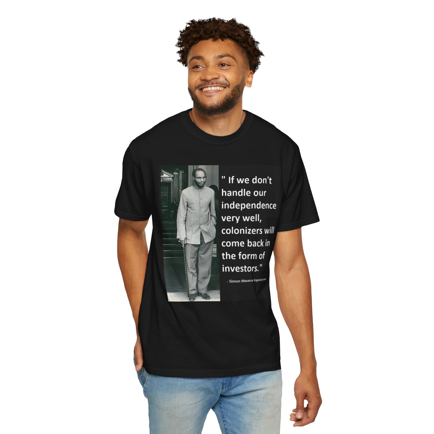 Simon Mwansa Kapwepwe - Unisex Garment-Dyed T-shirt