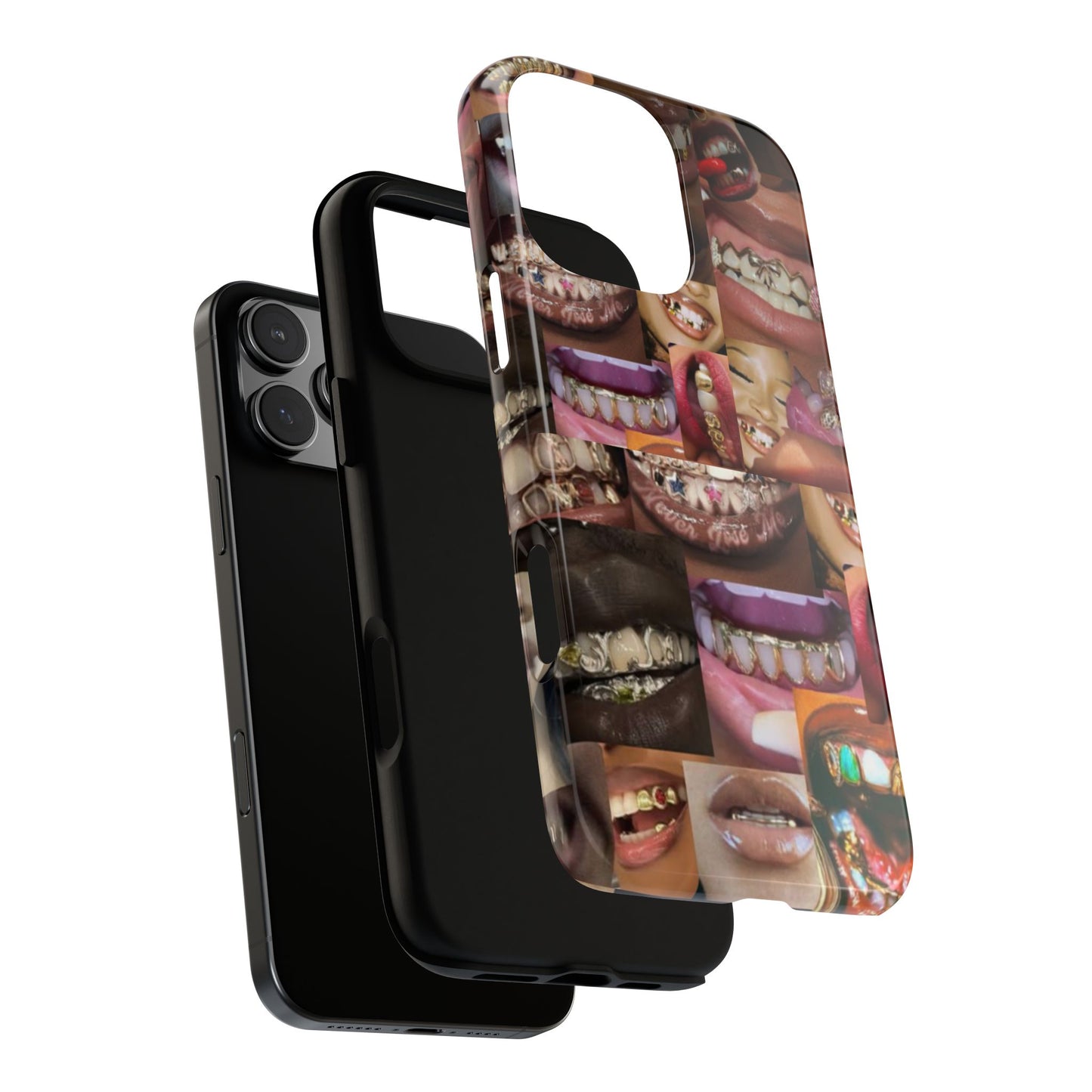 Gold Grillz Bold Phone Case, For The Culture Tough Phone Cover, Statement Accessory, Unique Tech Gift
