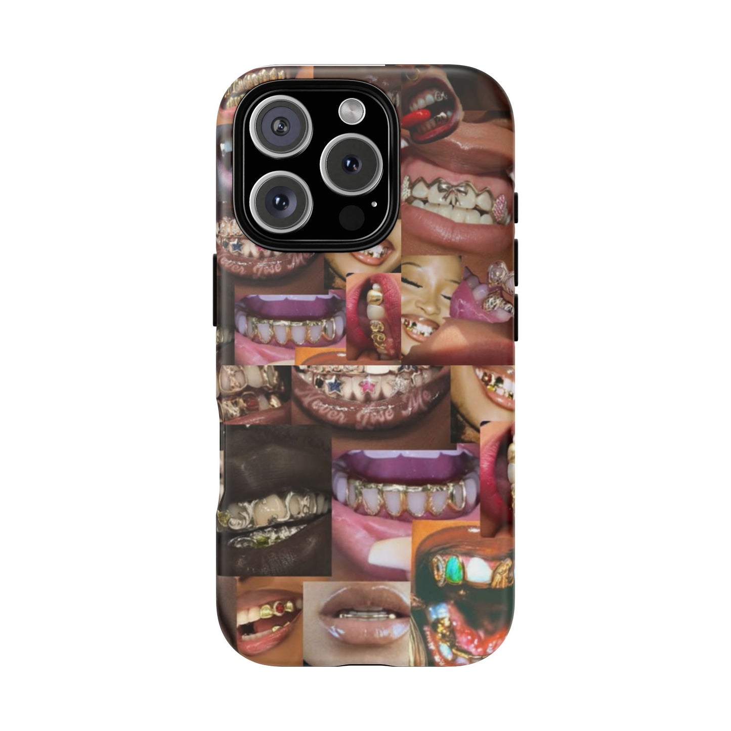 Gold Grillz Bold Phone Case, For The Culture Tough Phone Cover, Statement Accessory, Unique Tech Gift