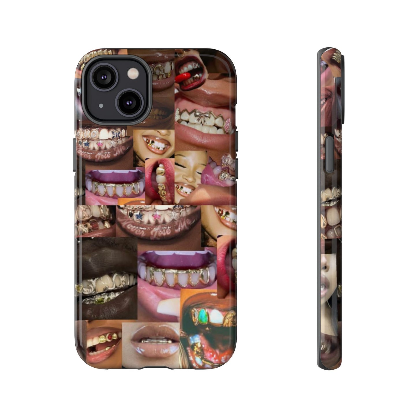 Gold Grillz Bold Phone Case, For The Culture Tough Phone Cover, Statement Accessory, Unique Tech Gift