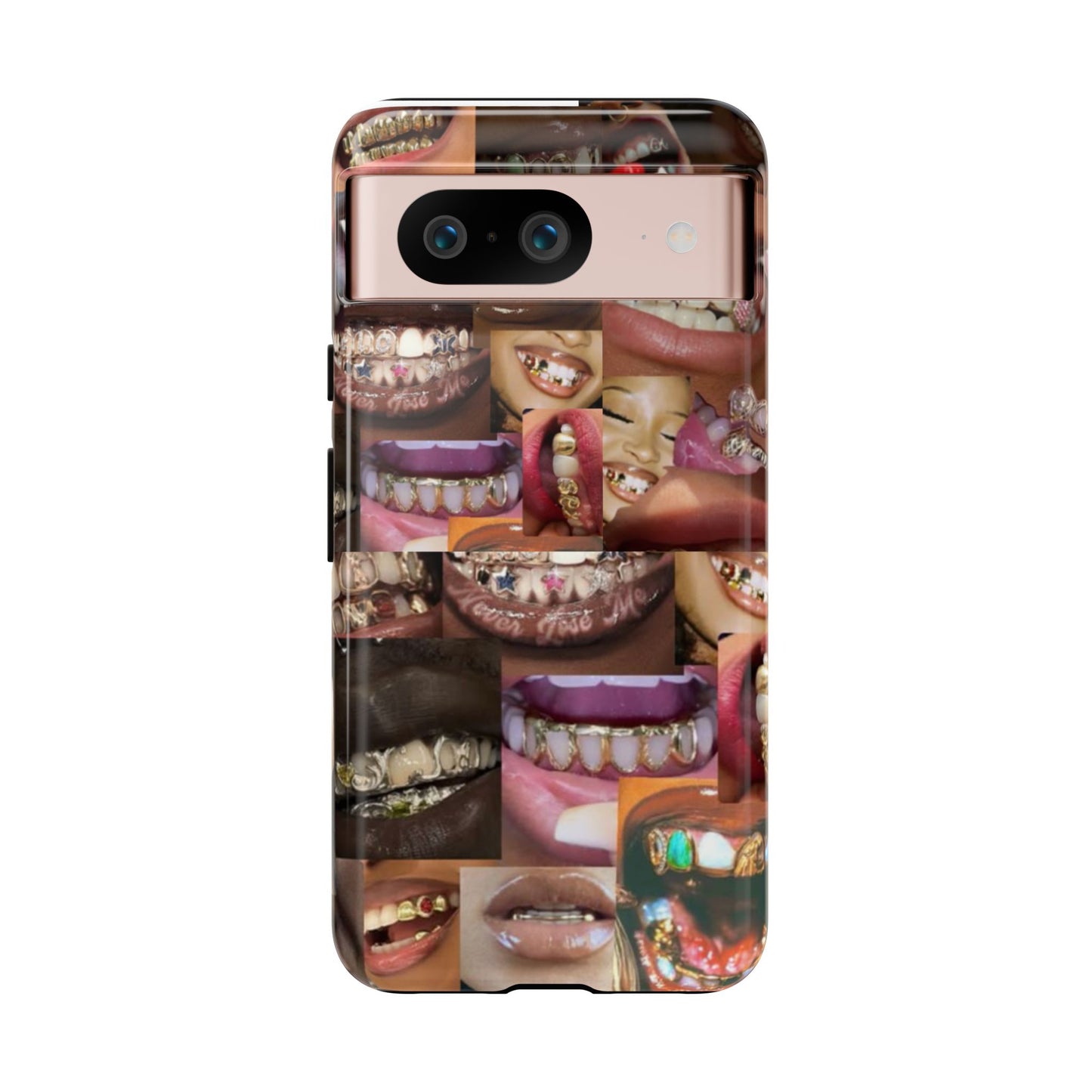 Gold Grillz Bold Phone Case, For The Culture Tough Phone Cover, Statement Accessory, Unique Tech Gift