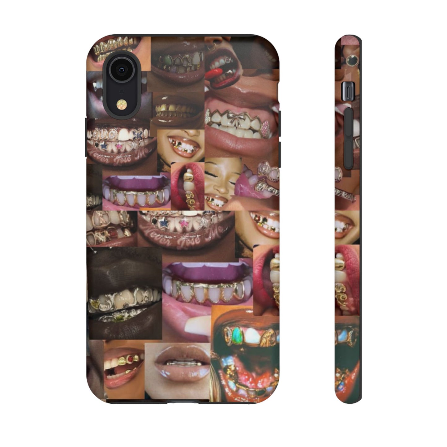 Gold Grillz Bold Phone Case, For The Culture Tough Phone Cover, Statement Accessory, Unique Tech Gift