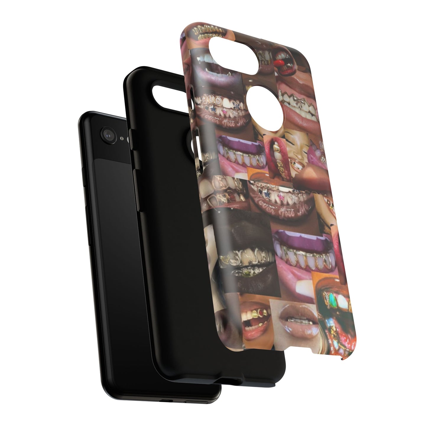 Gold Grillz Bold Phone Case, For The Culture Tough Phone Cover, Statement Accessory, Unique Tech Gift