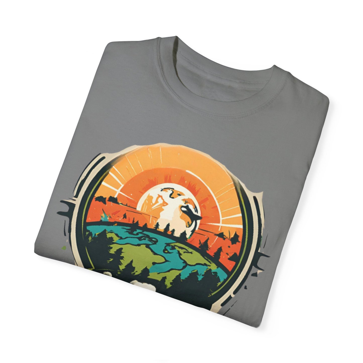 Earth is Ghetto - Unisex Garment-Dyed T-shirt