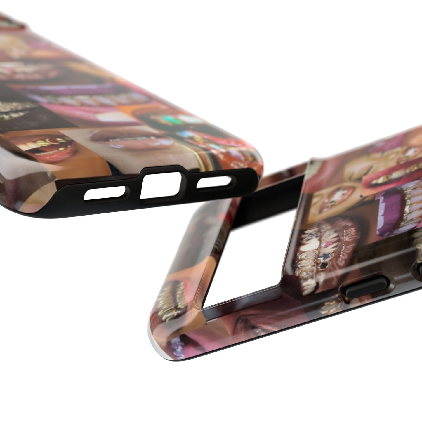 Gold Grillz Bold Phone Case, For The Culture Tough Phone Cover, Statement Accessory, Unique Tech Gift