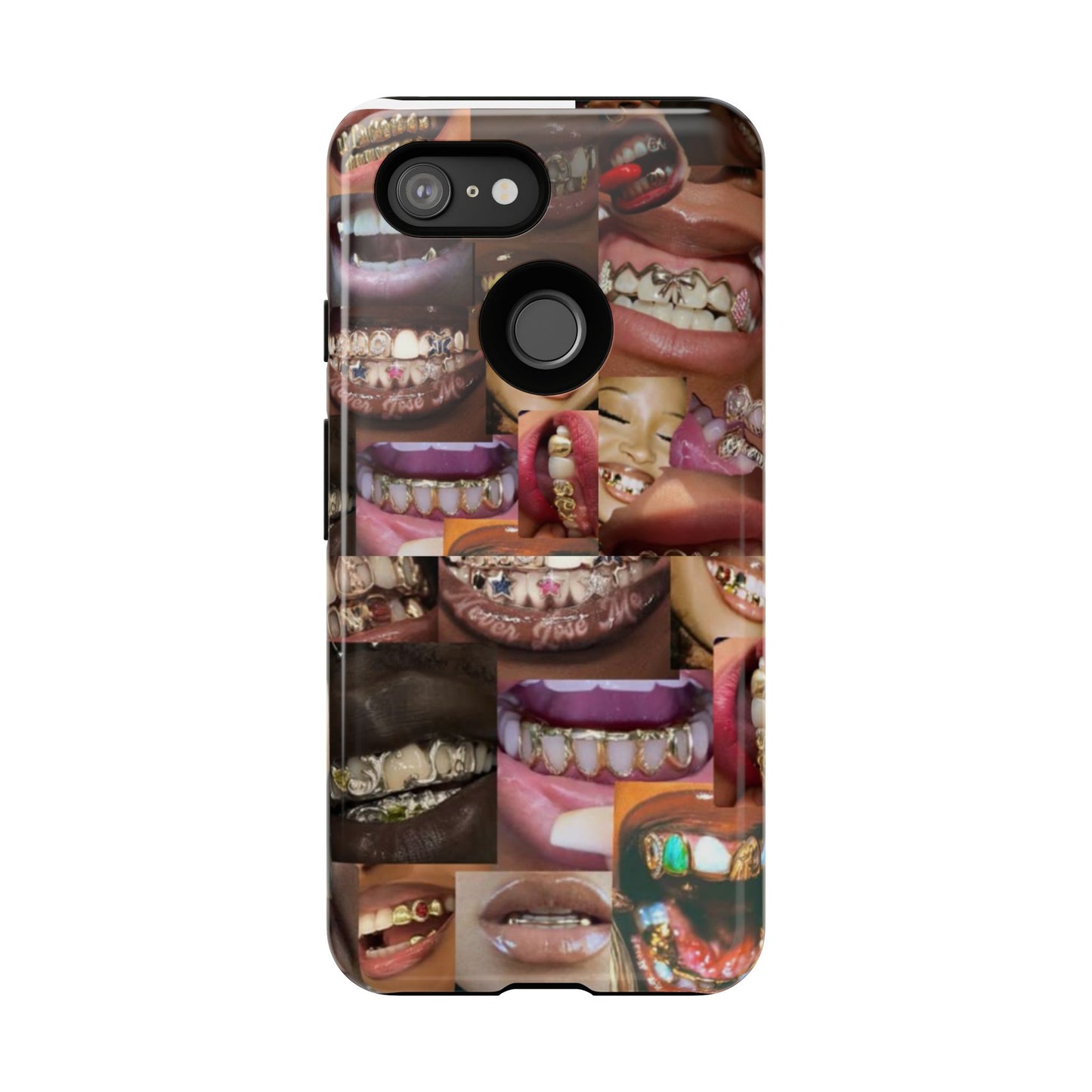 Gold Grillz Bold Phone Case, For The Culture Tough Phone Cover, Statement Accessory, Unique Tech Gift
