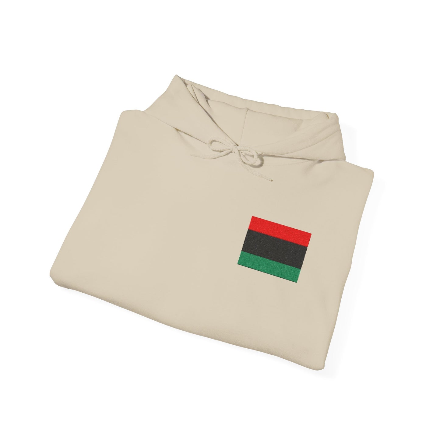 Pan African Embroidered Heritage Hoodie - Cozy Unisex Sweatshirt, Black History Month, Gift for Friends, Streetwear Style