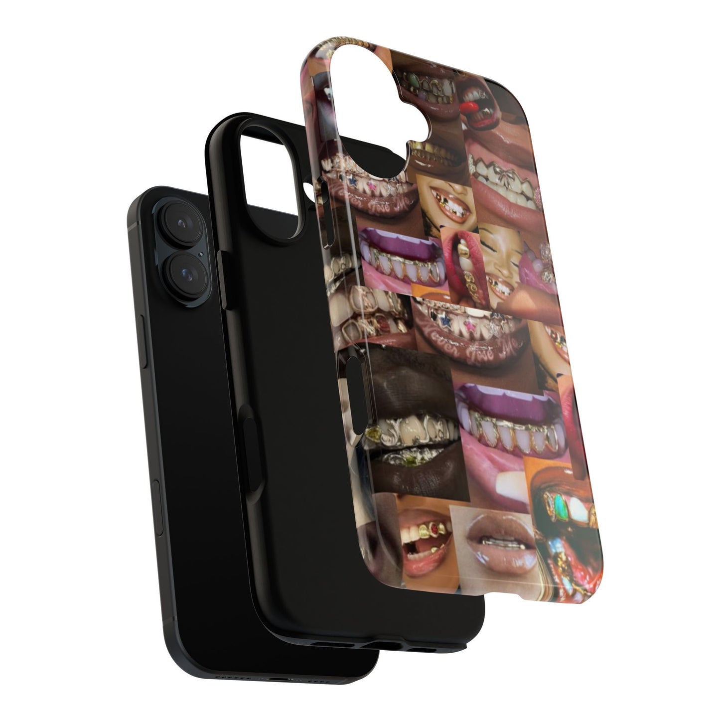 Gold Grillz Bold Phone Case, For The Culture Tough Phone Cover, Statement Accessory, Unique Tech Gift
