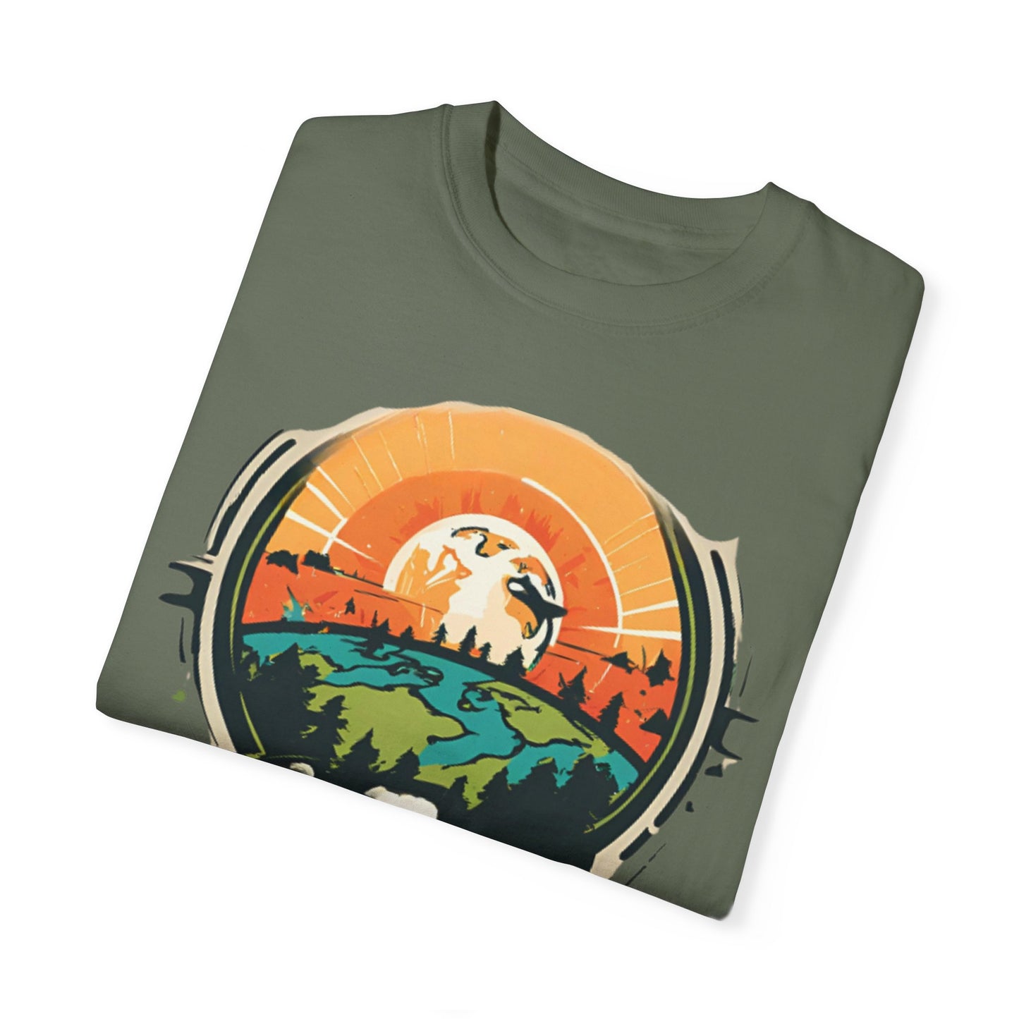 Earth is Ghetto - Unisex Garment-Dyed T-shirt