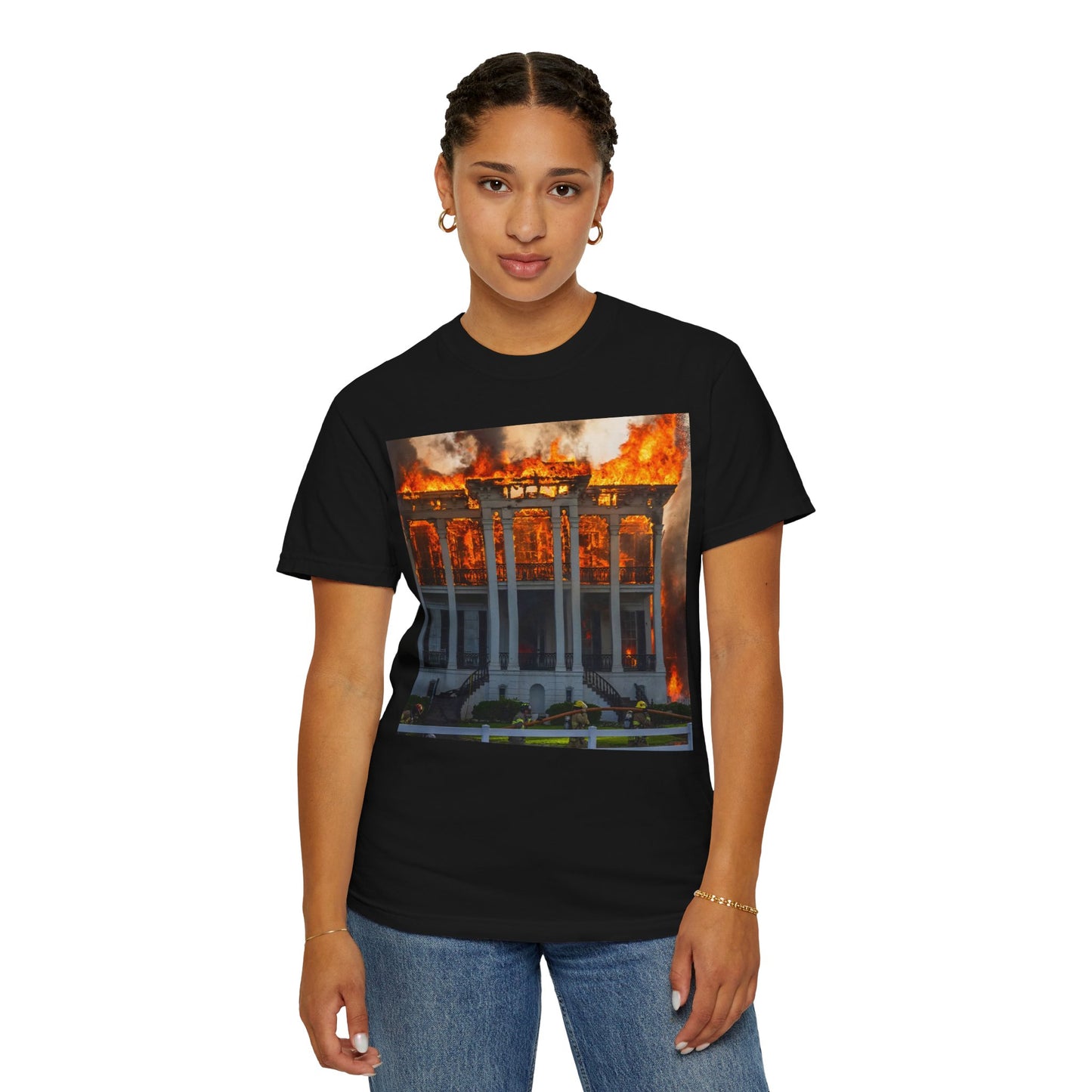 Nottoway Plantation - Juneteenth Gift - Unisex Garment-Dyed T-shirt