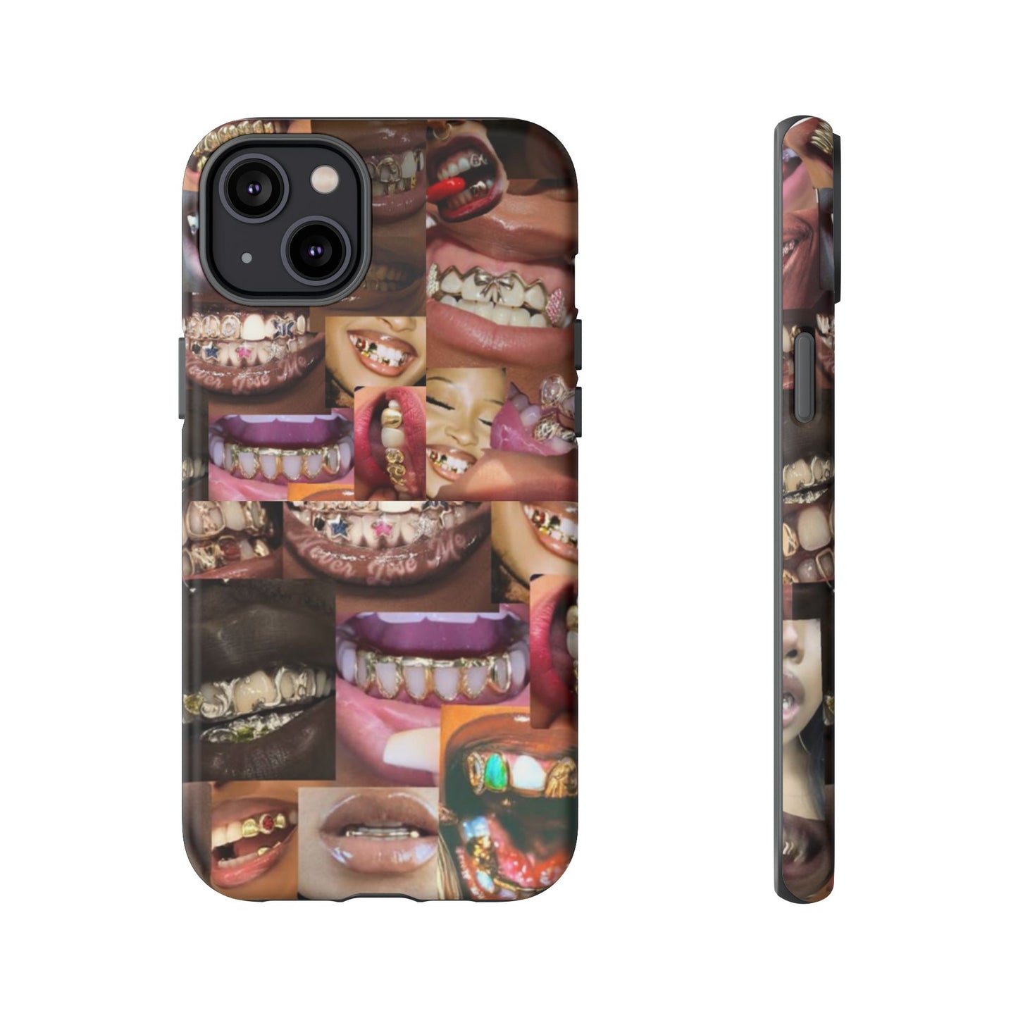 Gold Grillz Bold Phone Case, For The Culture Tough Phone Cover, Statement Accessory, Unique Tech Gift