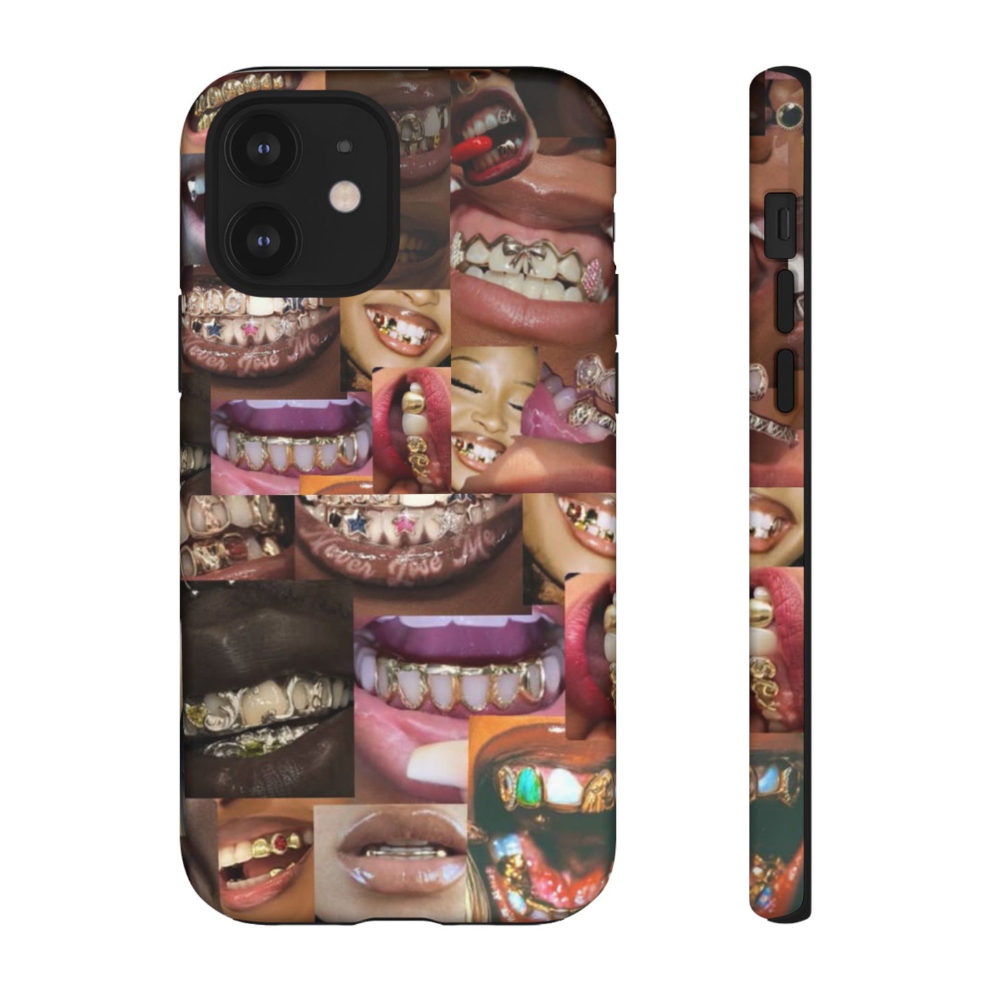 Gold Grillz Bold Phone Case, For The Culture Tough Phone Cover, Statement Accessory, Unique Tech Gift