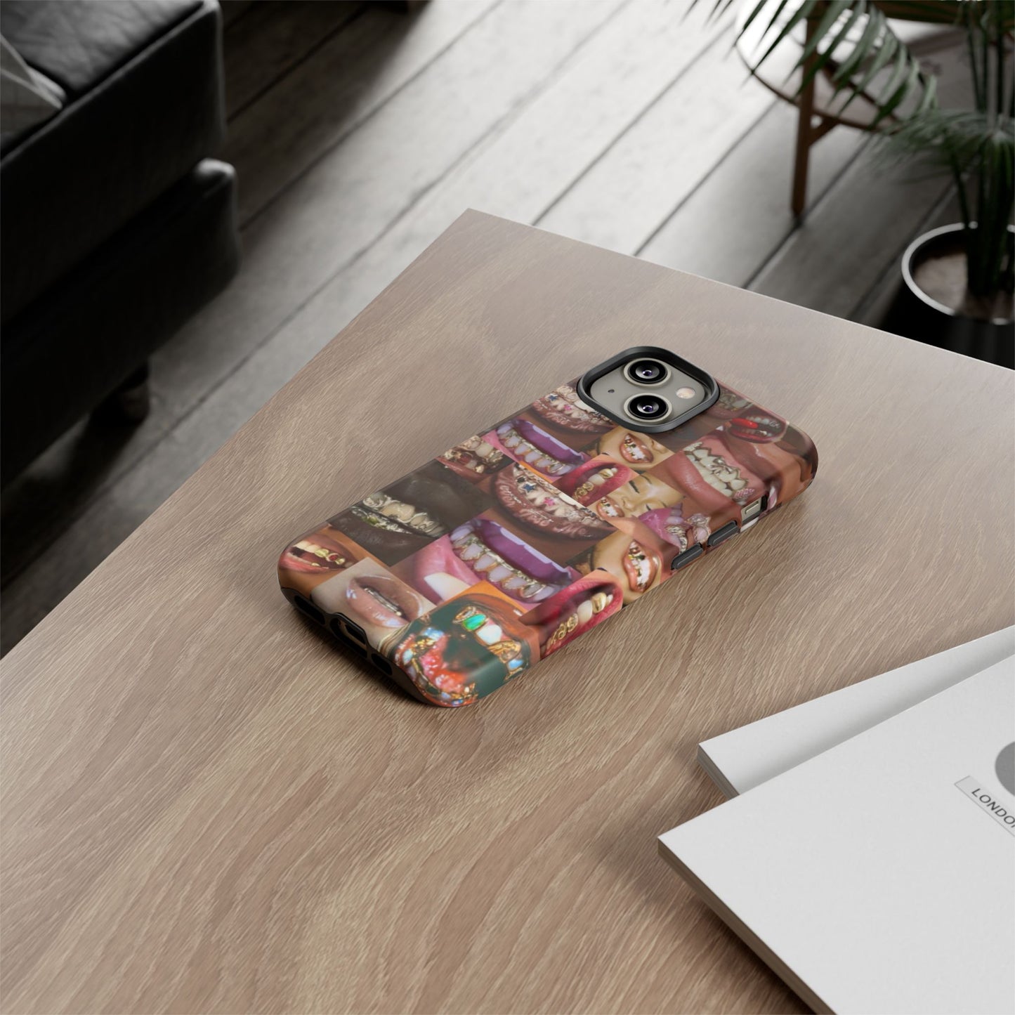 Gold Grillz Bold Phone Case, For The Culture Tough Phone Cover, Statement Accessory, Unique Tech Gift
