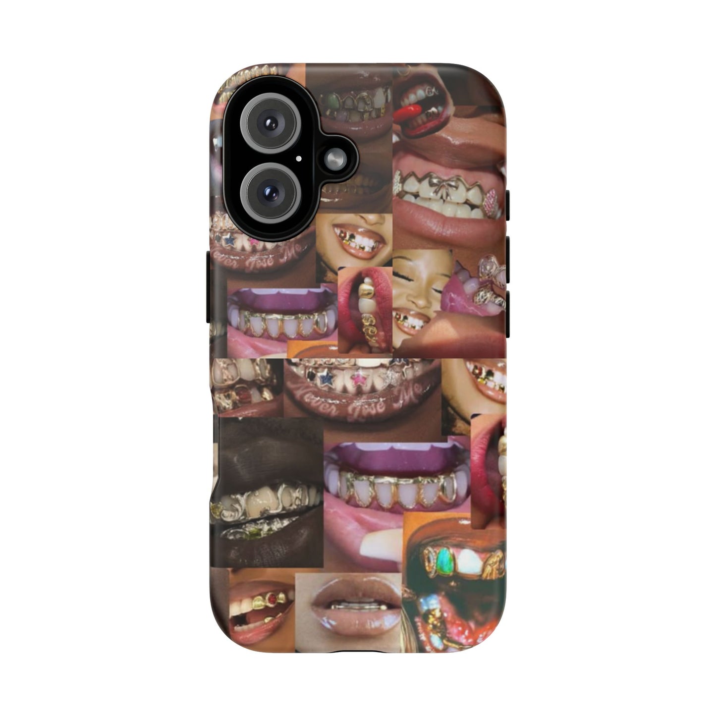 Gold Grillz Bold Phone Case, For The Culture Tough Phone Cover, Statement Accessory, Unique Tech Gift