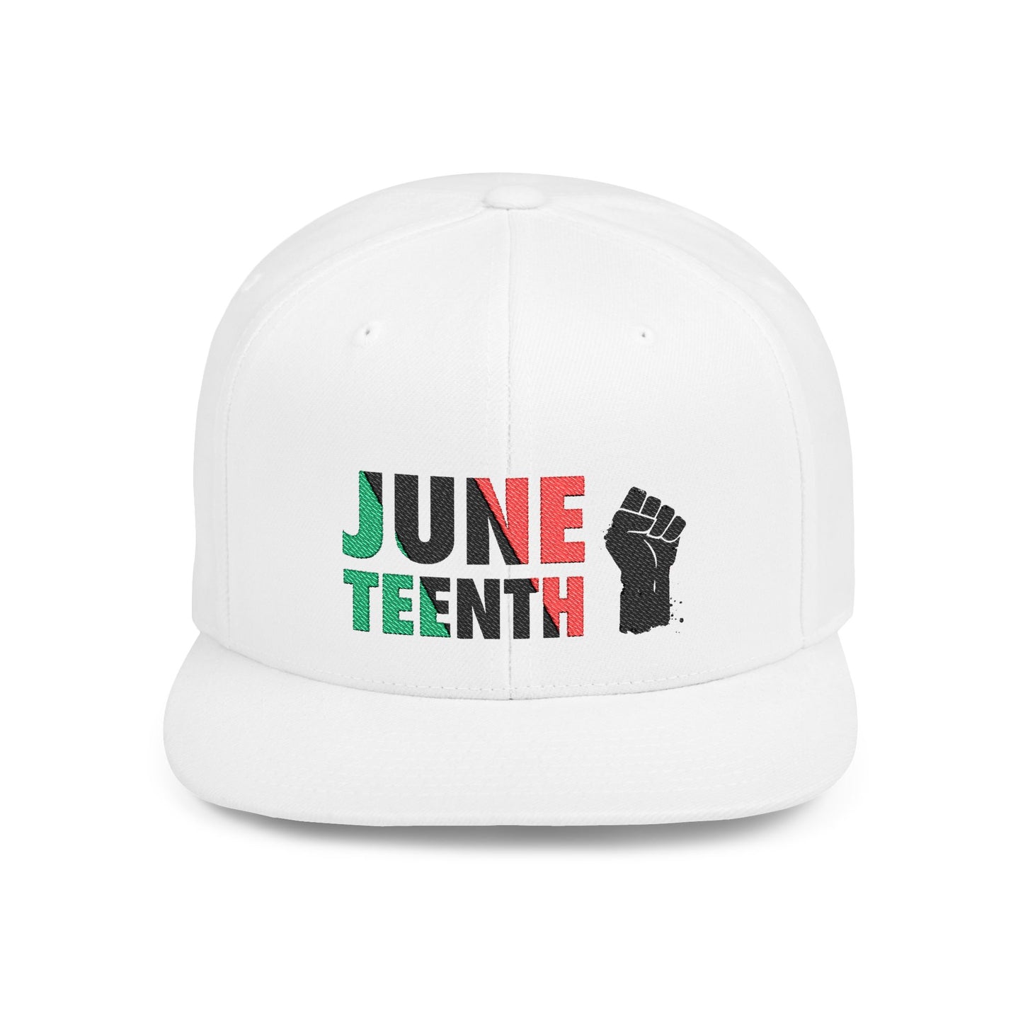 Juneteenth Embroidered Snapback Cap