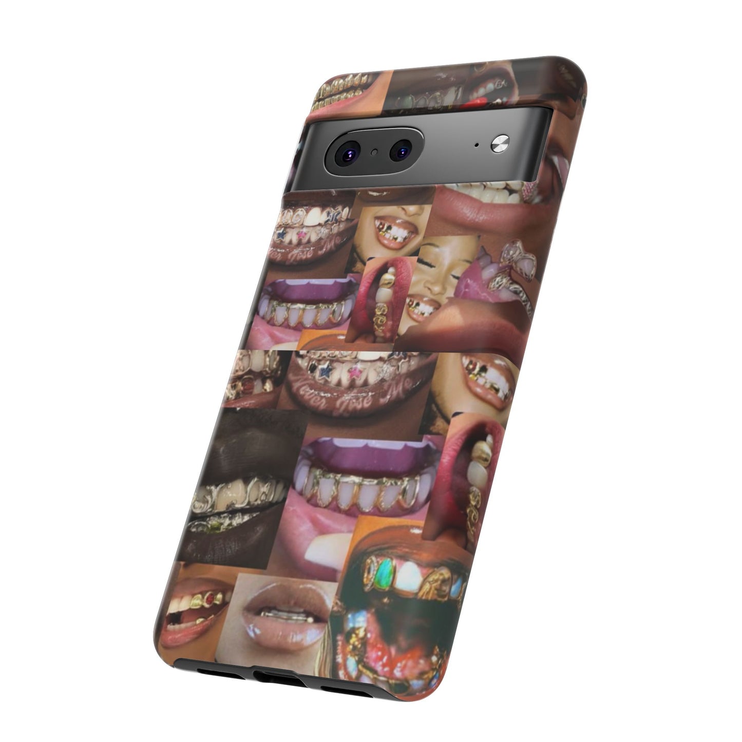 Gold Grillz Bold Phone Case, For The Culture Tough Phone Cover, Statement Accessory, Unique Tech Gift