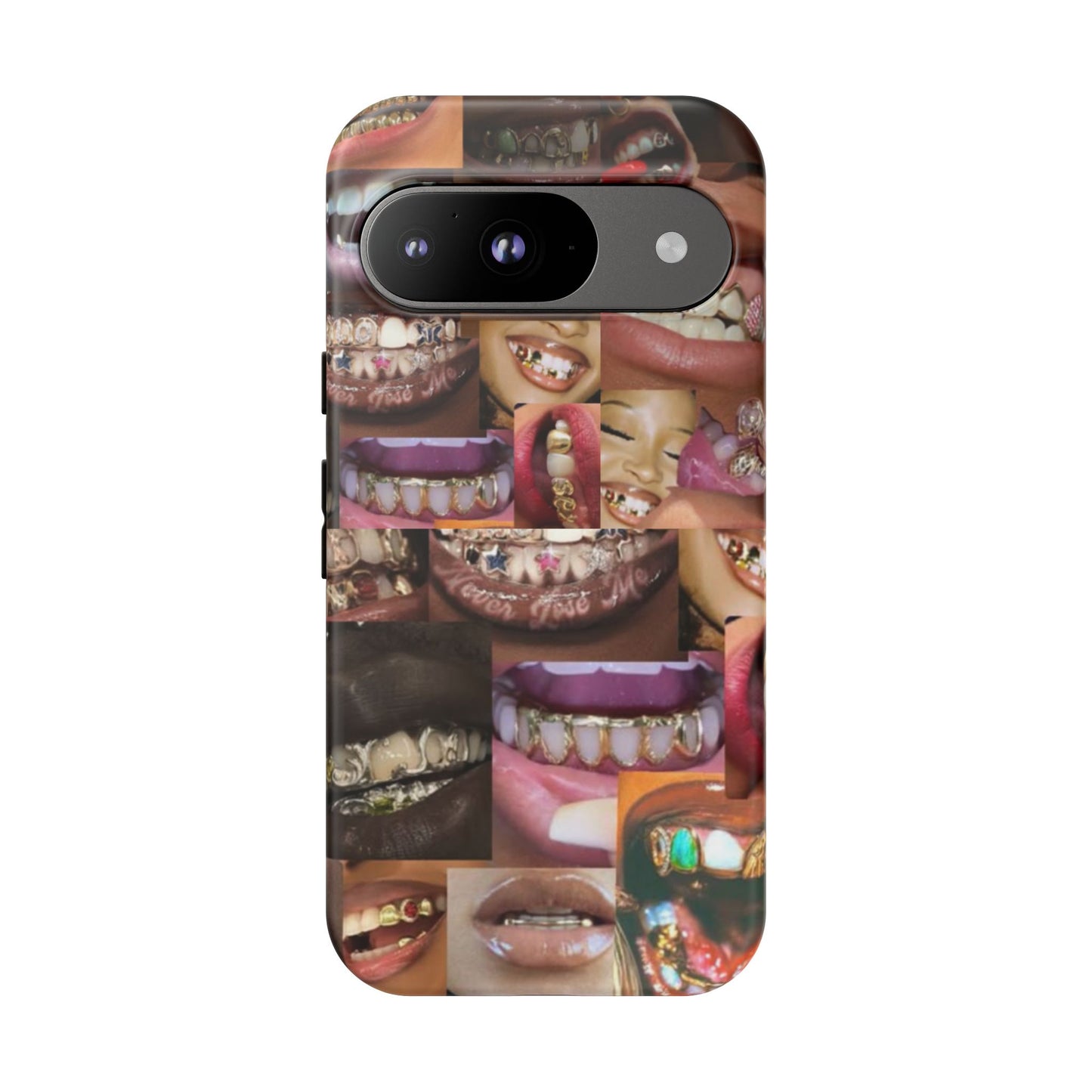 Gold Grillz Bold Phone Case, For The Culture Tough Phone Cover, Statement Accessory, Unique Tech Gift