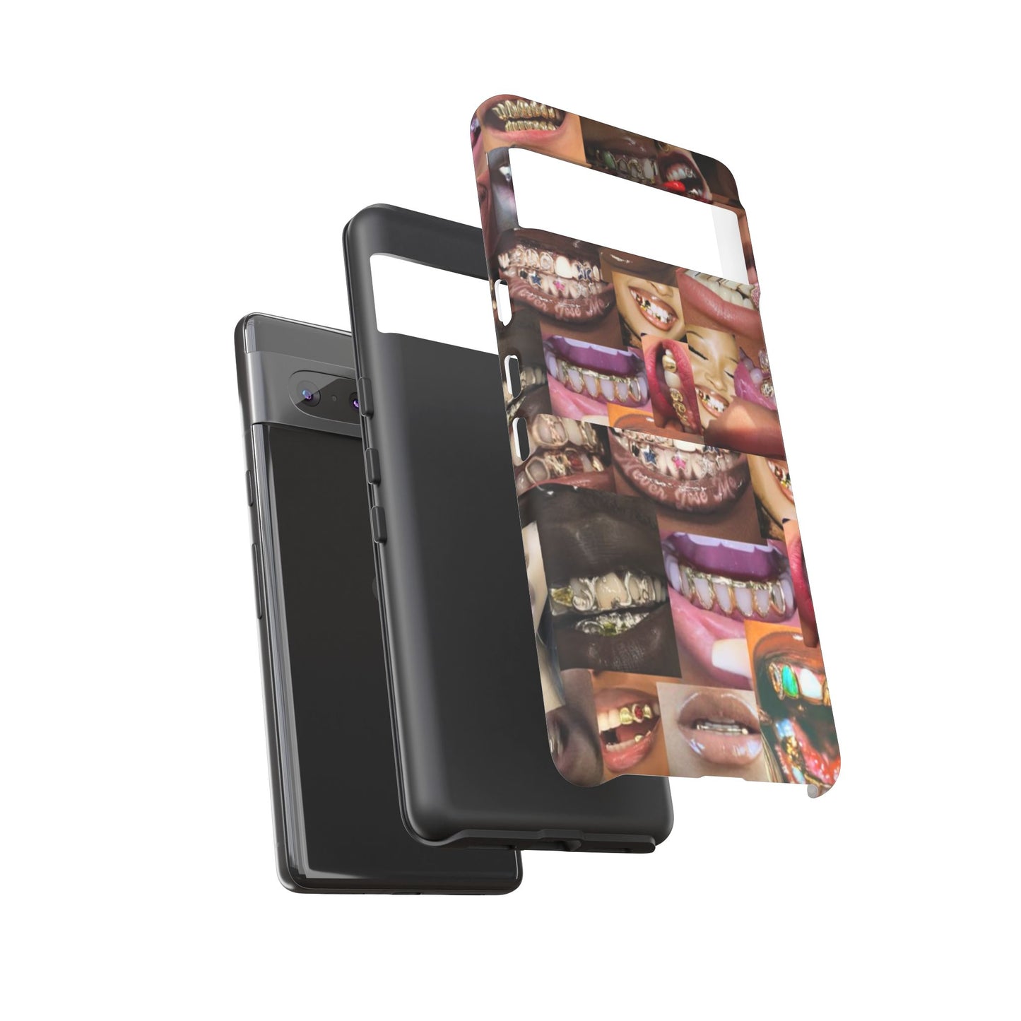 Gold Grillz Bold Phone Case, For The Culture Tough Phone Cover, Statement Accessory, Unique Tech Gift