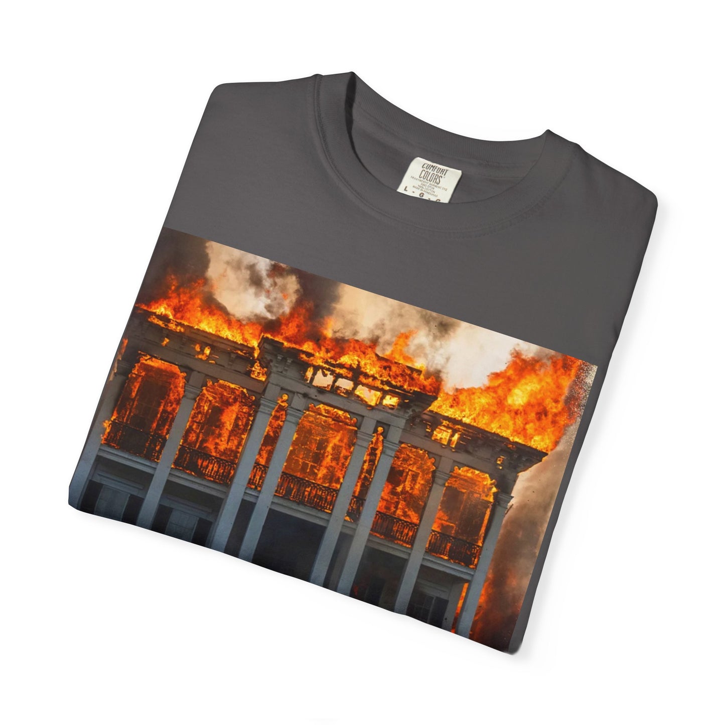 Nottoway Plantation - Juneteenth Gift - Unisex Garment-Dyed T-shirt