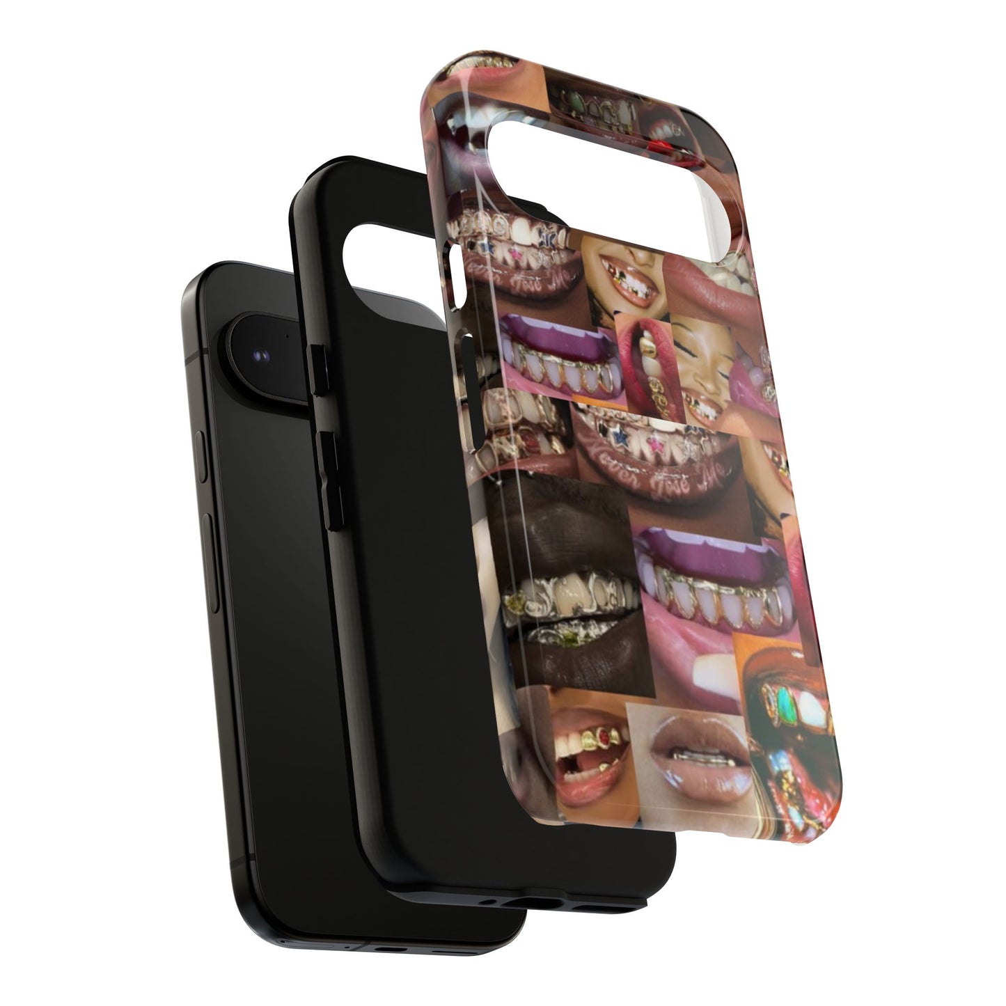 Gold Grillz Bold Phone Case, For The Culture Tough Phone Cover, Statement Accessory, Unique Tech Gift