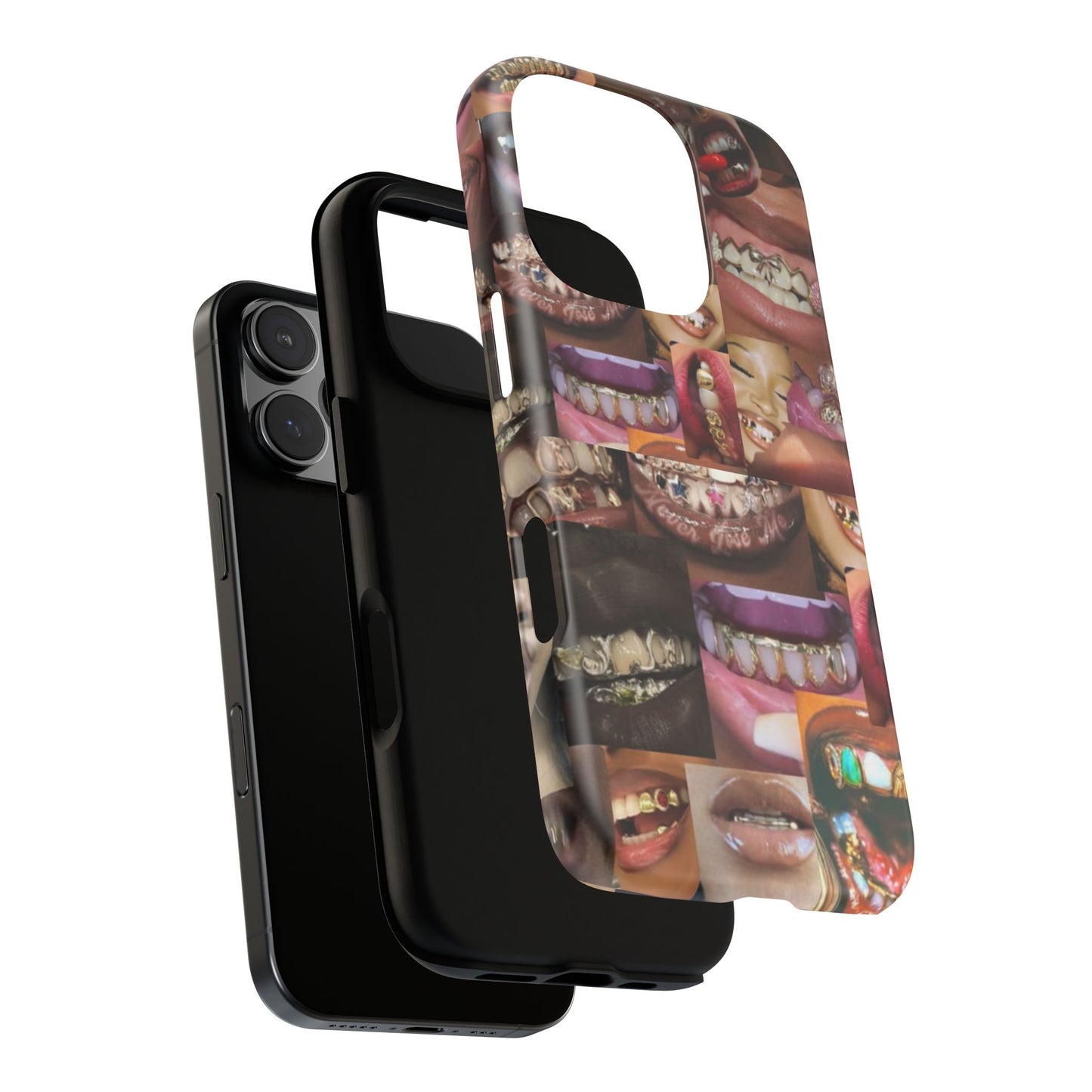 Gold Grillz Bold Phone Case, For The Culture Tough Phone Cover, Statement Accessory, Unique Tech Gift