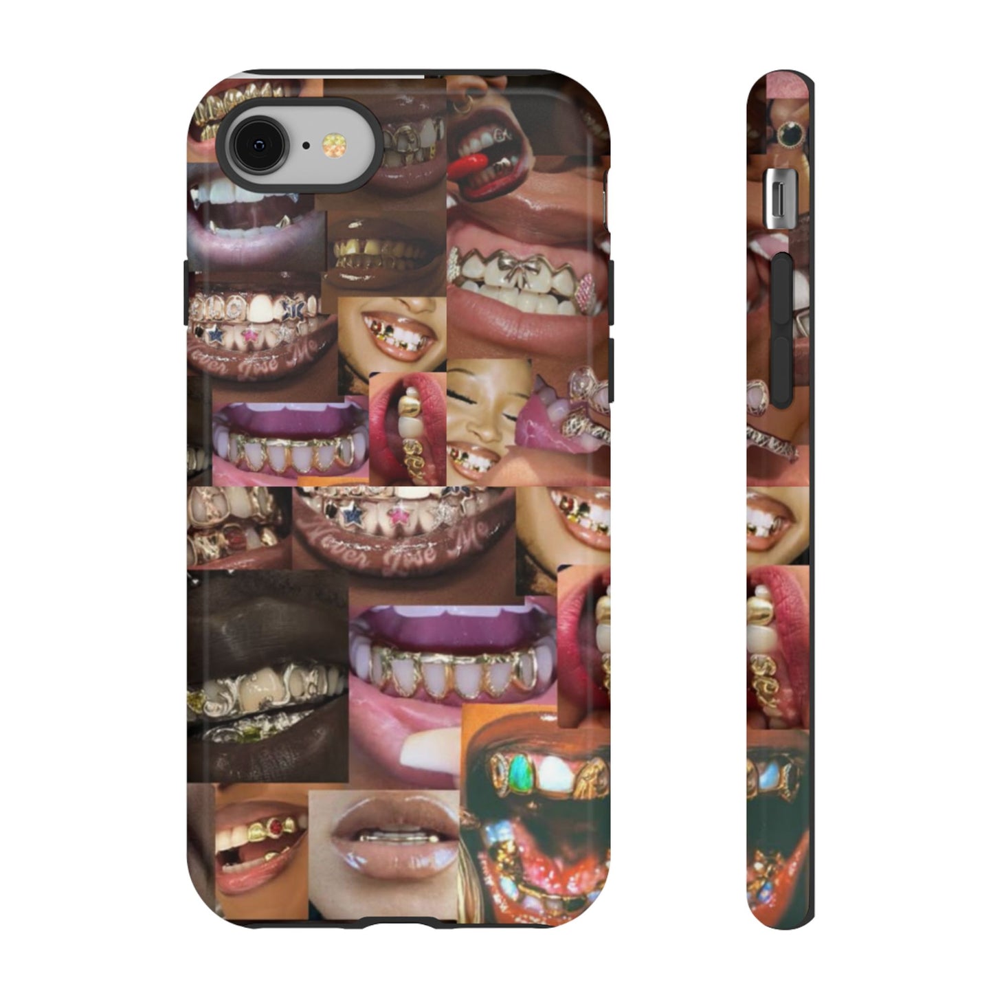Gold Grillz Bold Phone Case, For The Culture Tough Phone Cover, Statement Accessory, Unique Tech Gift