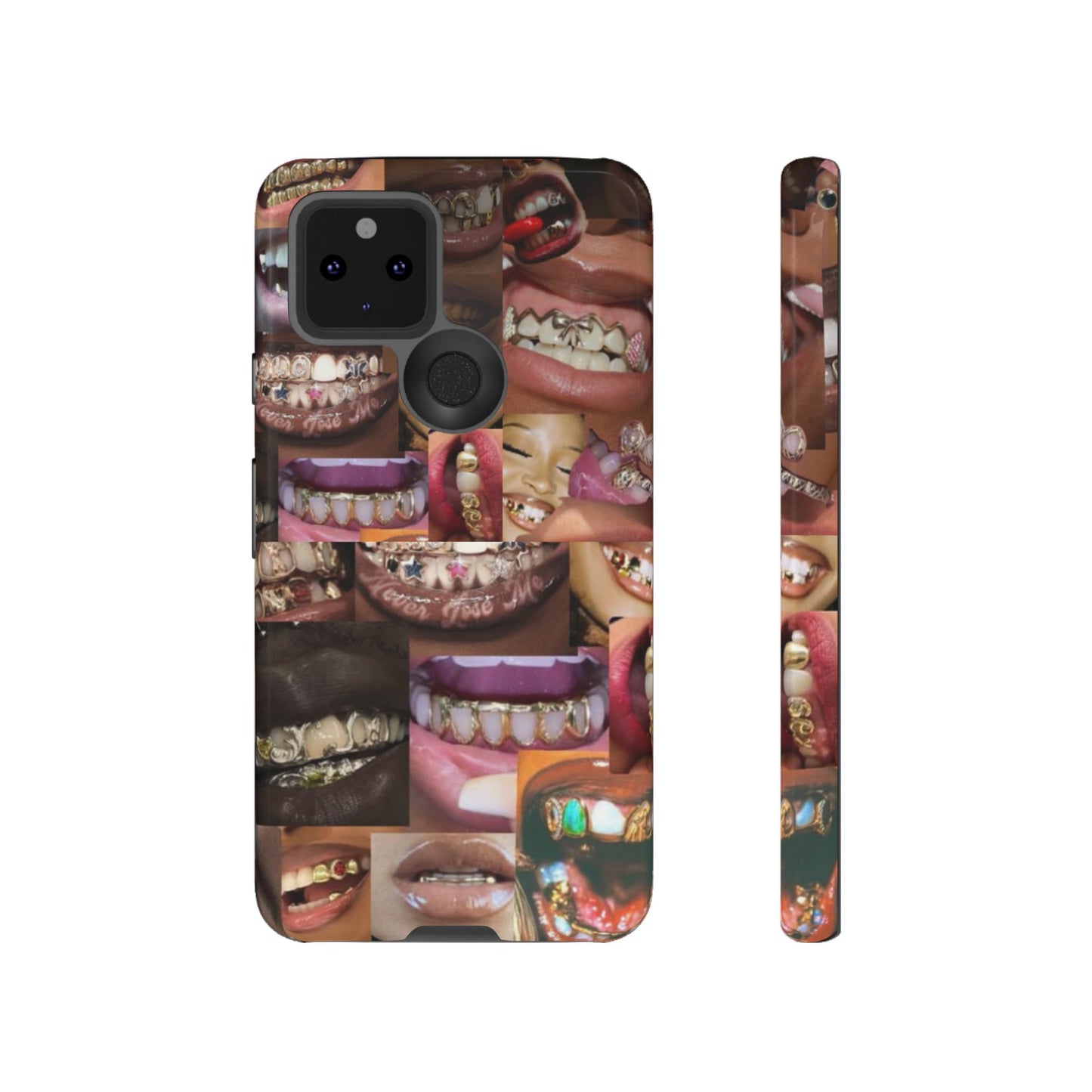 Gold Grillz Bold Phone Case, For The Culture Tough Phone Cover, Statement Accessory, Unique Tech Gift