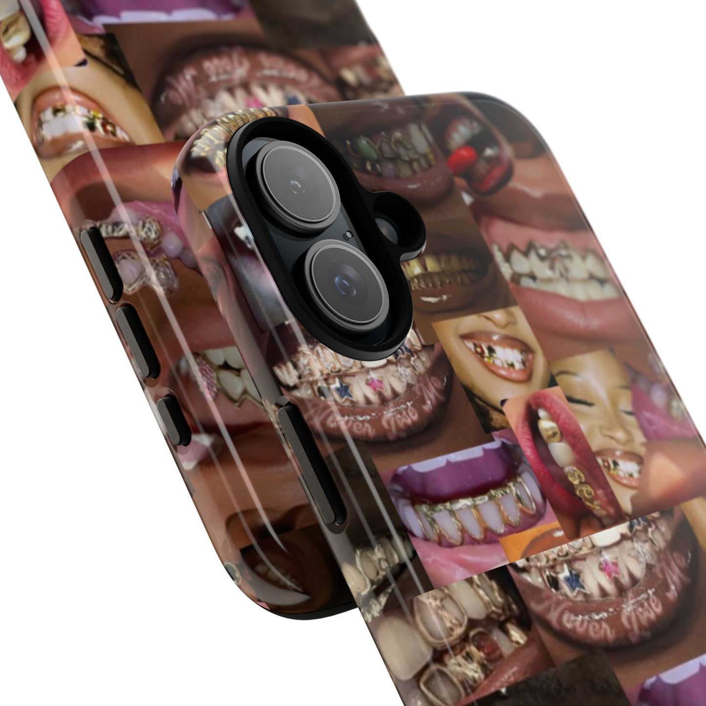 Gold Grillz Bold Phone Case, For The Culture Tough Phone Cover, Statement Accessory, Unique Tech Gift