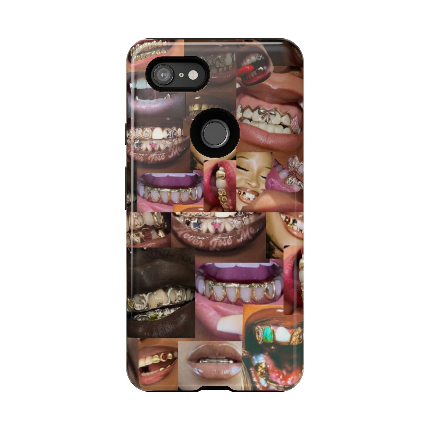 Gold Grillz Bold Phone Case, For The Culture Tough Phone Cover, Statement Accessory, Unique Tech Gift