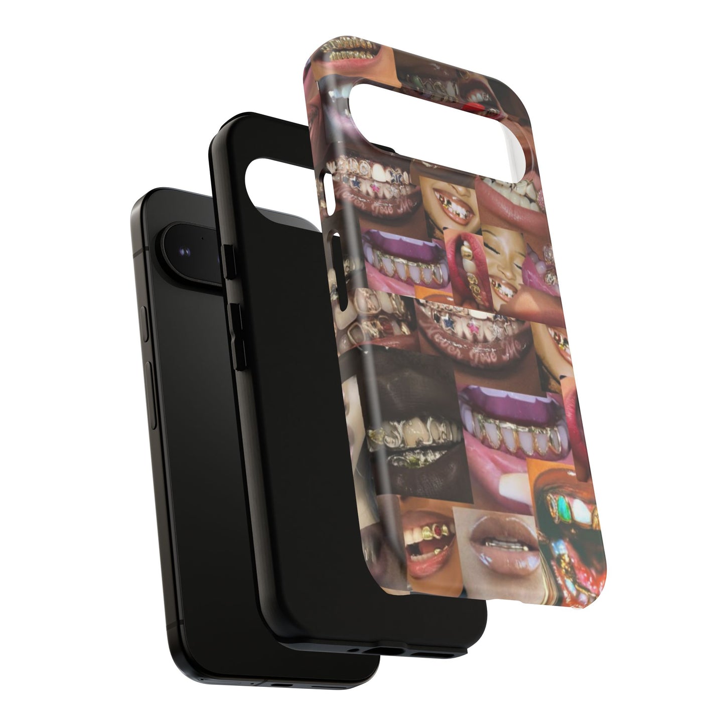 Gold Grillz Bold Phone Case, For The Culture Tough Phone Cover, Statement Accessory, Unique Tech Gift