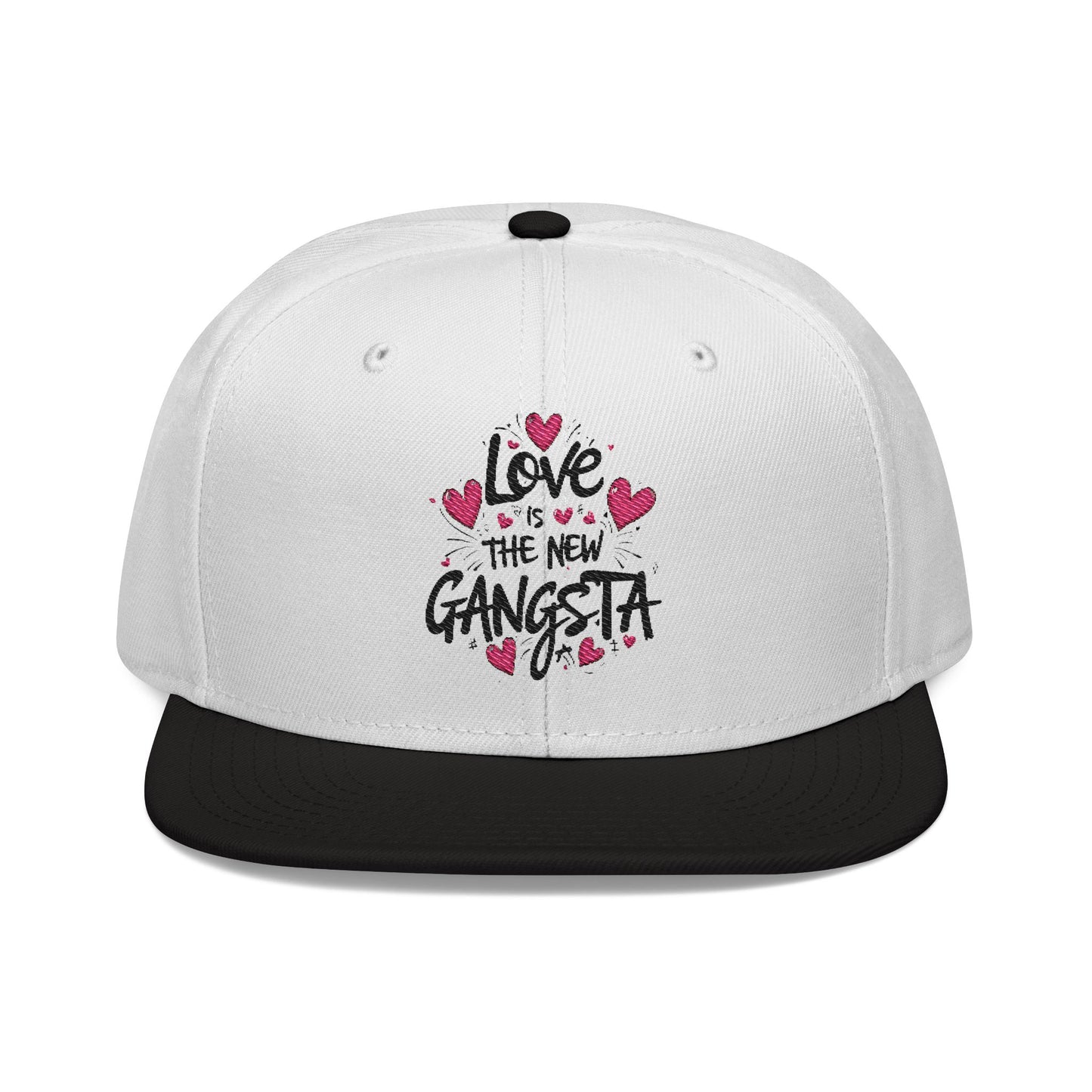 Love is The New Gangsta Snapback Hat, Streetwear, Resistance Accessories, Fashion Statement