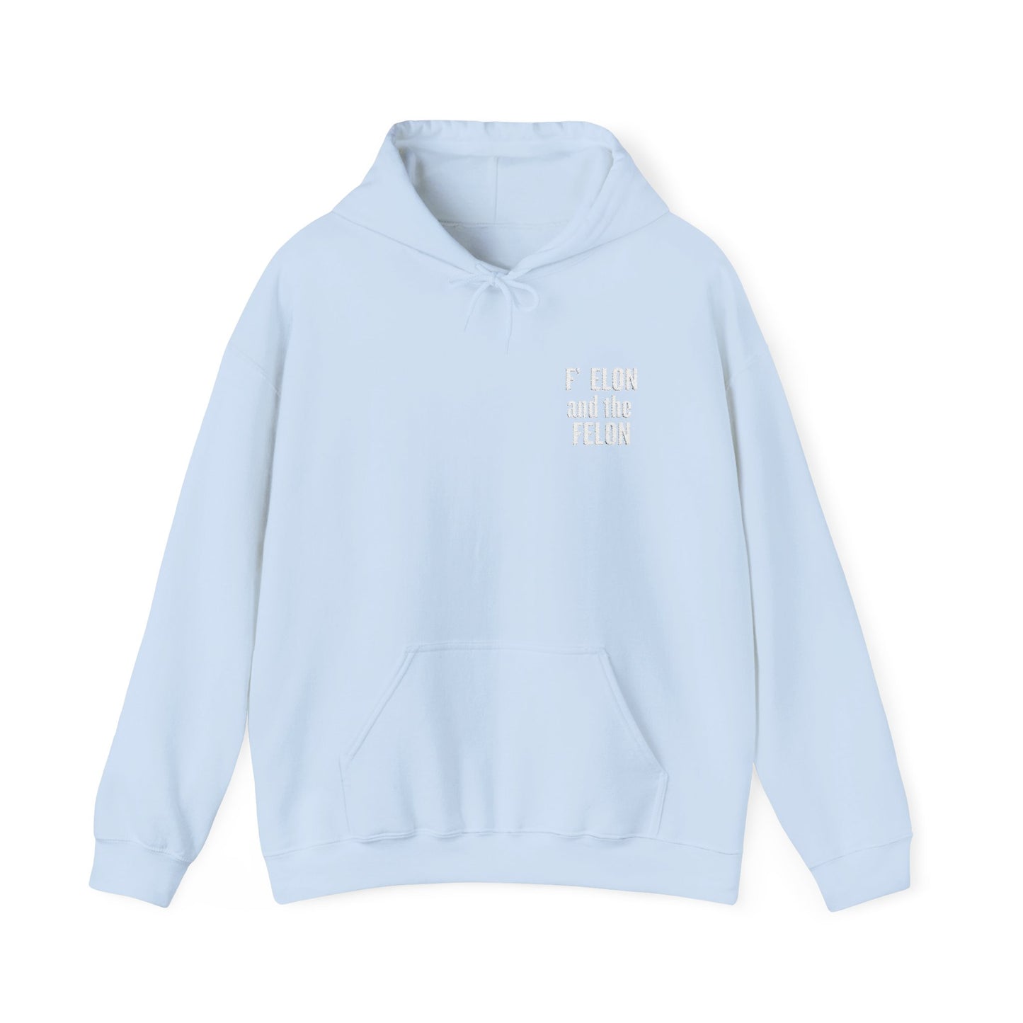 F Elon and the Felon's Heavy Blend Youth Hoodie - Trendy Felon Design