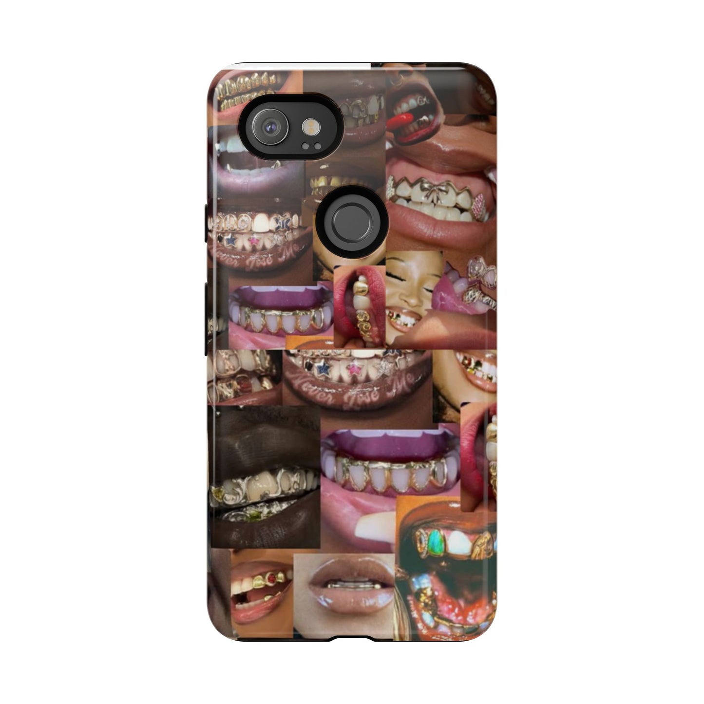 Gold Grillz Bold Phone Case, For The Culture Tough Phone Cover, Statement Accessory, Unique Tech Gift