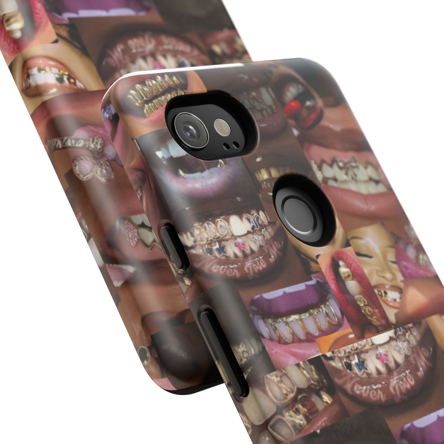 Gold Grillz Bold Phone Case, For The Culture Tough Phone Cover, Statement Accessory, Unique Tech Gift