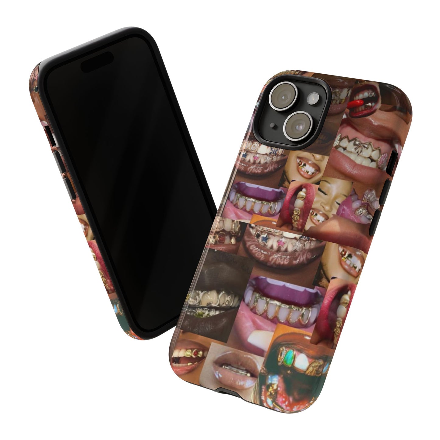 Gold Grillz Bold Phone Case, For The Culture Tough Phone Cover, Statement Accessory, Unique Tech Gift